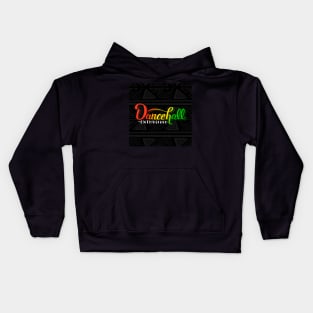 Dancehall Enthusiast Lettering Illustration Kids Hoodie